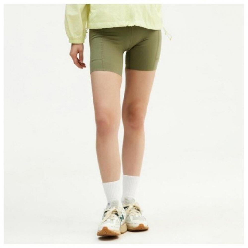 

New Balance Shorts Nqj Nbnse2p012 49 Women 6 Inch High Rise Half Leggings Khaki series/70