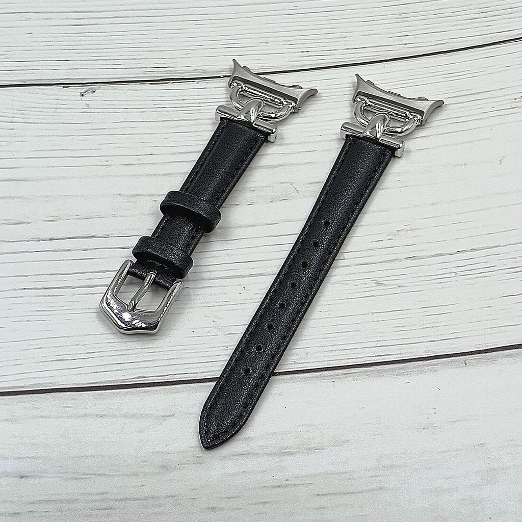 Genuine Cow Leather Watch Band for Google Pixel Watch 3 41mm/Watch 2/Watch Wrist Strap with D Ring Connector