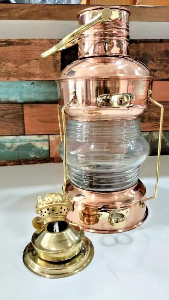 

14 Якорная масляная лампа Латунь и медь Морской морской судовой фонарь Лодочный свет M аэро