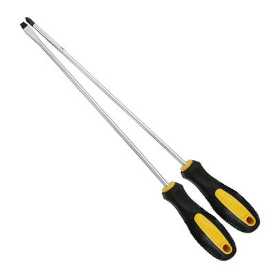 1/2 pièces Tournevis étendu Acier allié 12 pouces de long Tournevis plat cruciforme Tournevis magnétique avec manche en caoutchouc