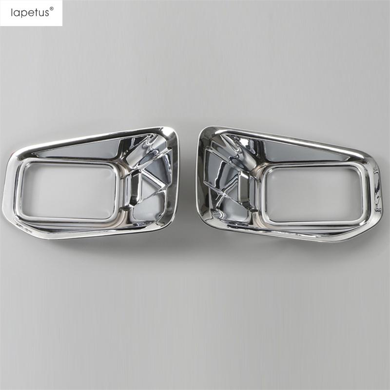 Front Bumper Fog Light Lamp Frame Decoration Sequ Cover Trim For Ford F150 2015 2016 2017 ABS Chrome Accessories Exterior Kit