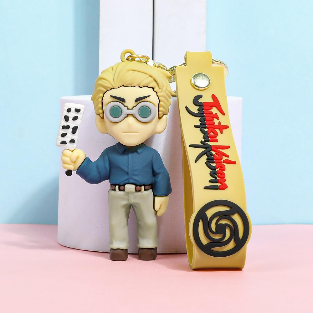 Jujutsu Kaisen 3D Silicone Keychain Set Anime Characters Gojo Yuji Itadori Megumi Fushiguro Keychain Bag Charm Backpack Pendant