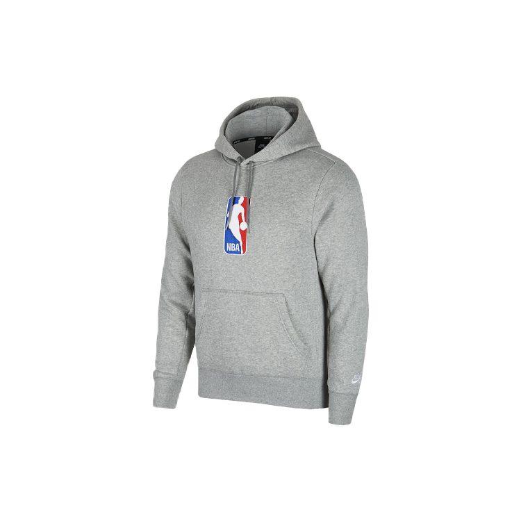 Nike X NBA Sweatshirts Men's Gray Hooded Moderate Regular 938413-063