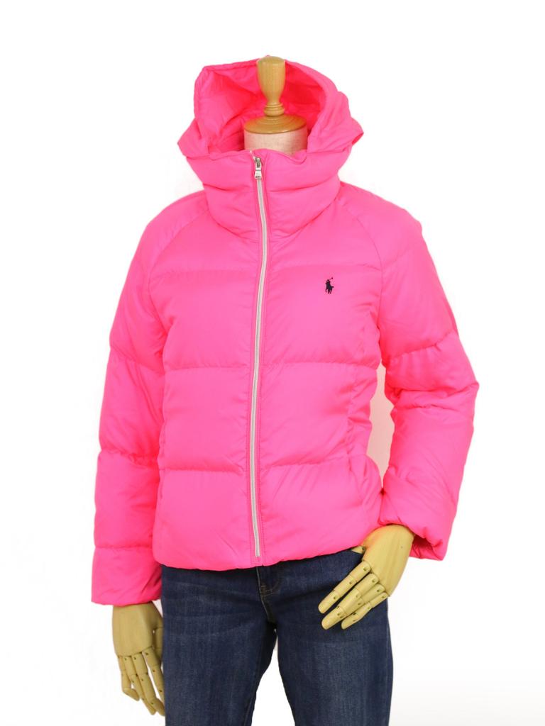 POLO RALPH LAUREN Junior Daunenjacke mit gesticktem Pony Größe L Mädchenjacke/Hoodie Design, (Produktcode 0101661)