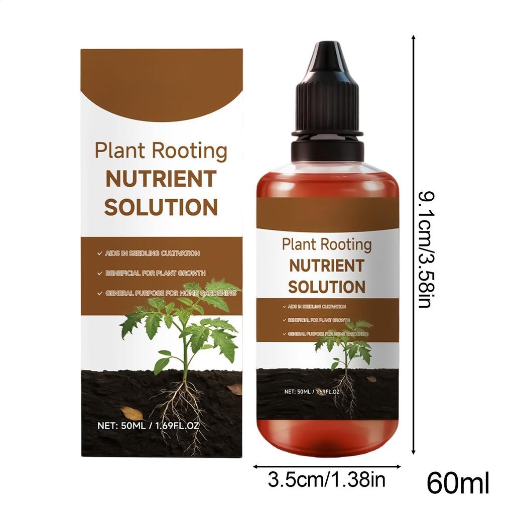 Roots Organic Nutrients 60ml Cuttings Booster Plant Growth Enhancer for Home Propagation Soil Indoor Houseplants Pothos Monstera