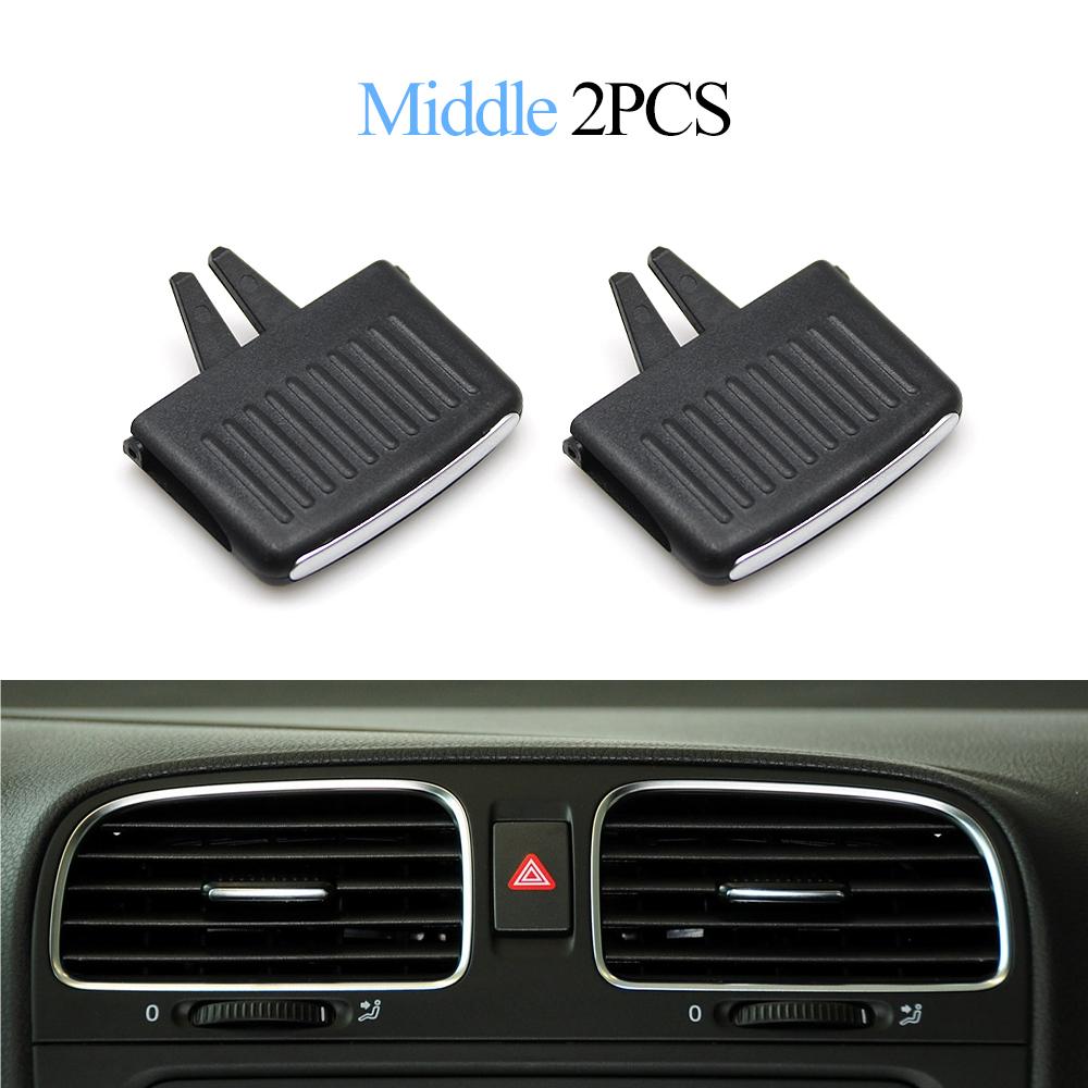 Car Dash Front Rear Air Conditioner AC Vent Grille Outlet Tab Clip Slider For Volkswagen Golf 6 Sagitar Jetta 5KD819703