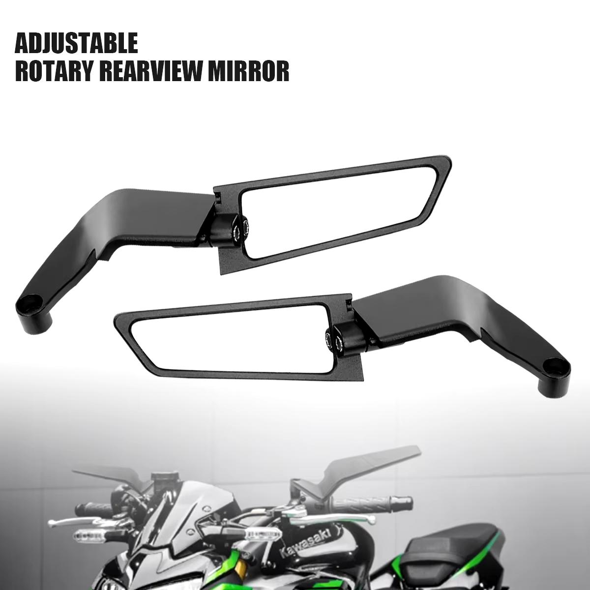 

Motorcycle Accessories Mirrors Stealth Winglets Mirror To Rotate Adjustable Mirrors For YAMAHA MT 03 07 09 R1R3R7 XMAX KTM BMW