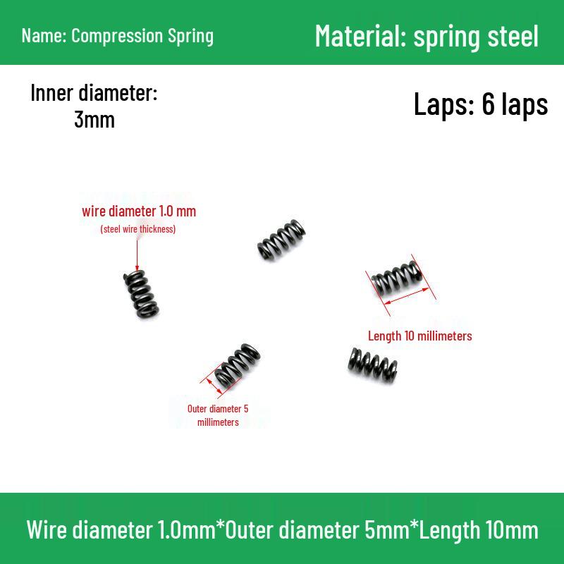 Heavy Duty Y-Type Compression Spring Shock Absorber, 1.0mm Wire Diameter, Outer Diameter 5-20mm.