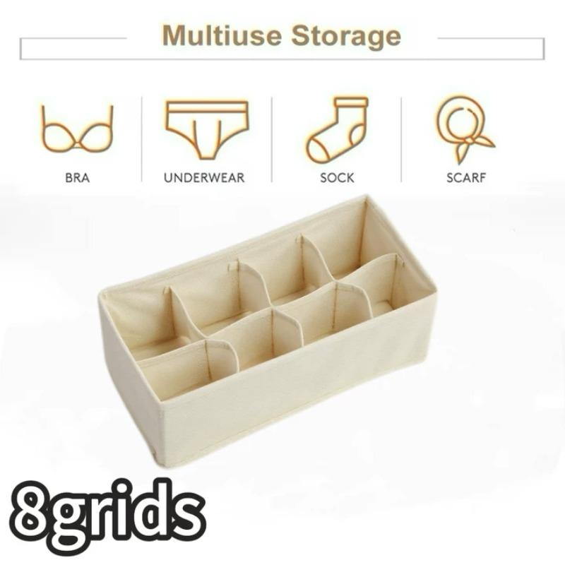 Socks Underwear Organizer Storage Box Washable Odorless Storage Box Drawer Organizer for Lingerie Bras Socks Leggings Organizers