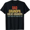 Funny Great Grandpa for Fathers Day Tee Gift Unisex T-Shirt Mens Womens Tees Top