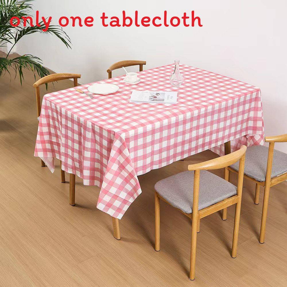 Peva Thickened Disposable Tablecloth With Dustproof And Oilproof Surface For Events And Decor