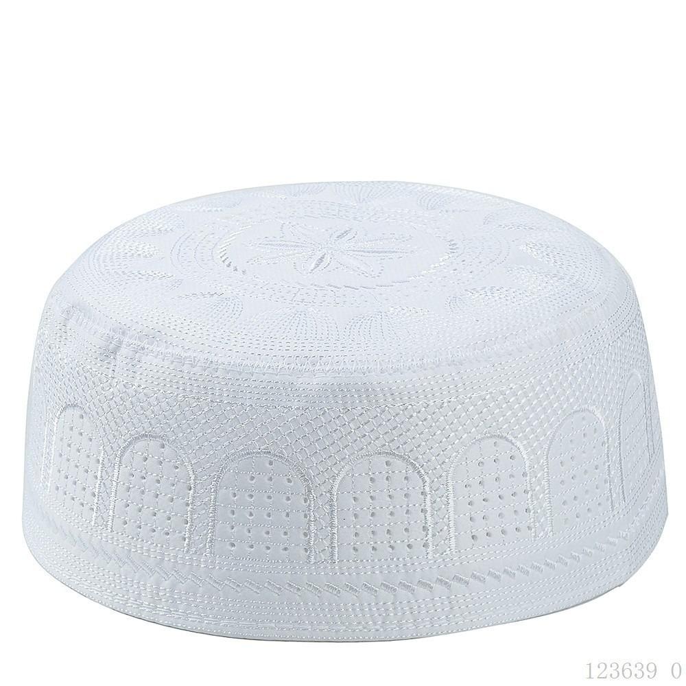 Polyester Prayer Hat Traditional Islamic Cap Fashion Muslim Hat  Leisure Wear
