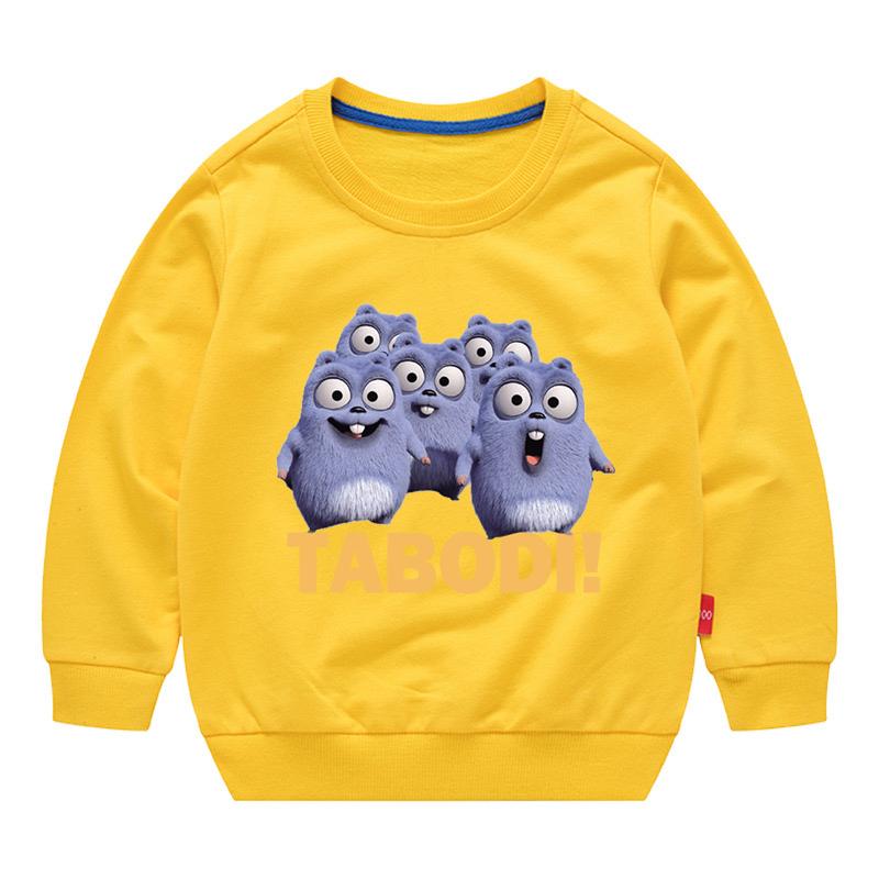 Grizzy E I Lemming Tabodi Grafica Autunno Felpe Bambino Anime Maglietta Manica Lunga Bambini Cartoni Animati Vestiti Girocollo Top