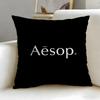 classic skincare brand Aesop Cushion Cover Soft & Easy-Wash Pillow Case – Versatile for Couch, Bed, Travel and Office