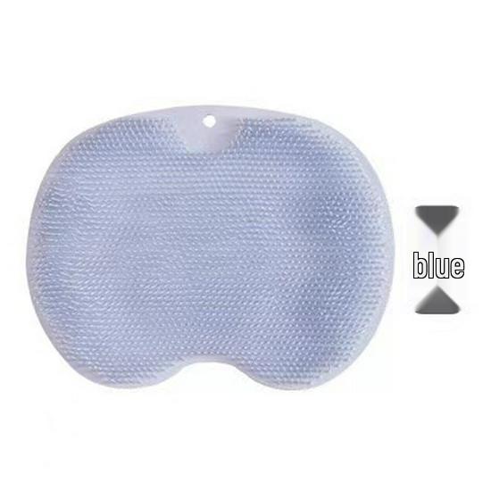 Lazy Back & Foot Scrubber: Non-Slip Suction, Silicone Massage Pad for Shower