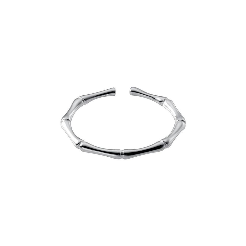 Trendy Adjustable Bamboo Joint Ring for Women – Niche Design, Cold Style