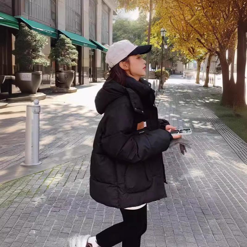 

New cotton-padded clothes women s new bread clothes short cotton-padded clothes autumn and winter coats thickened hooded cotton-padded jackets tide XXL светло-зеленый