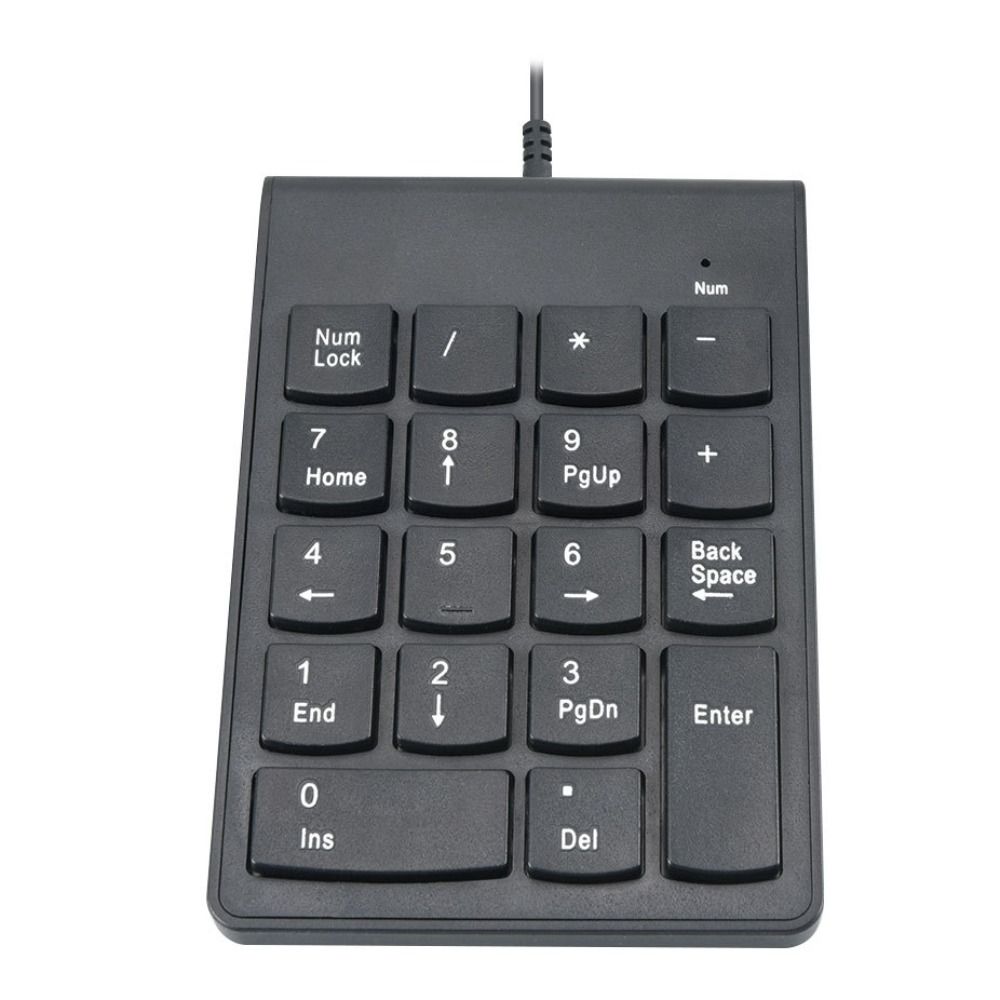 Efficient Mini Wired Numeric Keypad Ergonomic Portable USB Digital Keyboard Compact Professional Notebook Keyboard Accounting