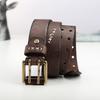 Retro Trend Personality Belt Men'S Genuine Leather Handmade First Layer Cowhide Men'S Jeans Belt Casual Jeans