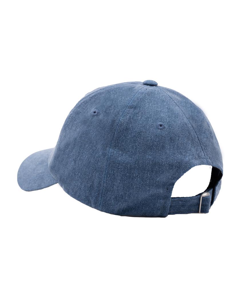WHEN YOU MOVE Pigment Tail Logo Ball Cap Denim Blue