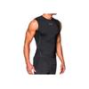 Under Armour Ärmelloses Rundhals-Kompressions-Trainingsshirt Herren-Tops Schwarz 1257469-001