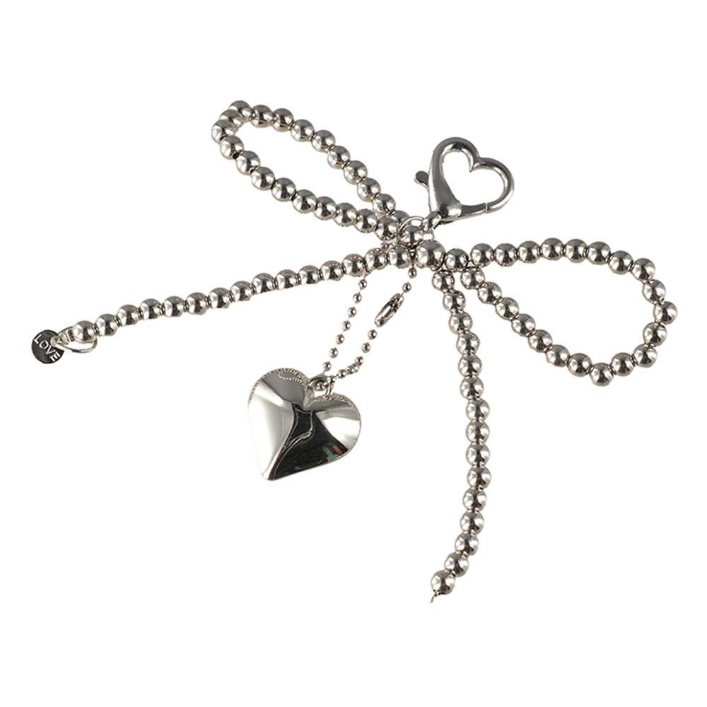 Phone Charms Heart Phone Chains Bag Pendant Pearl Bow Phone Charms Pendant  Bag Ornaments