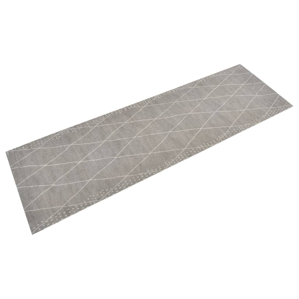 Vidaxl Dywanik Kuchenny, Wzór W Romby, 60X180 Cm, Aksamitny