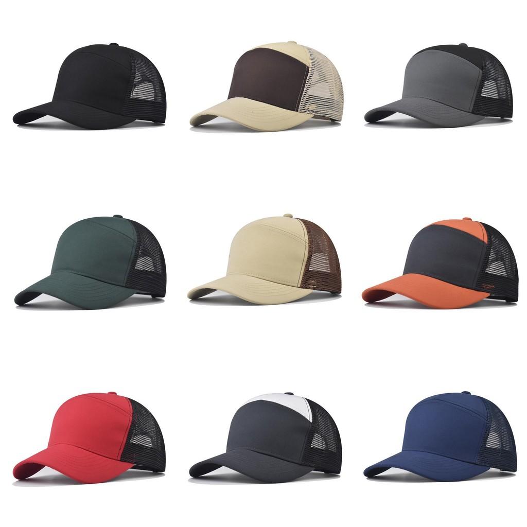 Cotton Mesh Cap With Short Brim And Geometric Style For Summer Hiking And Casual Wear