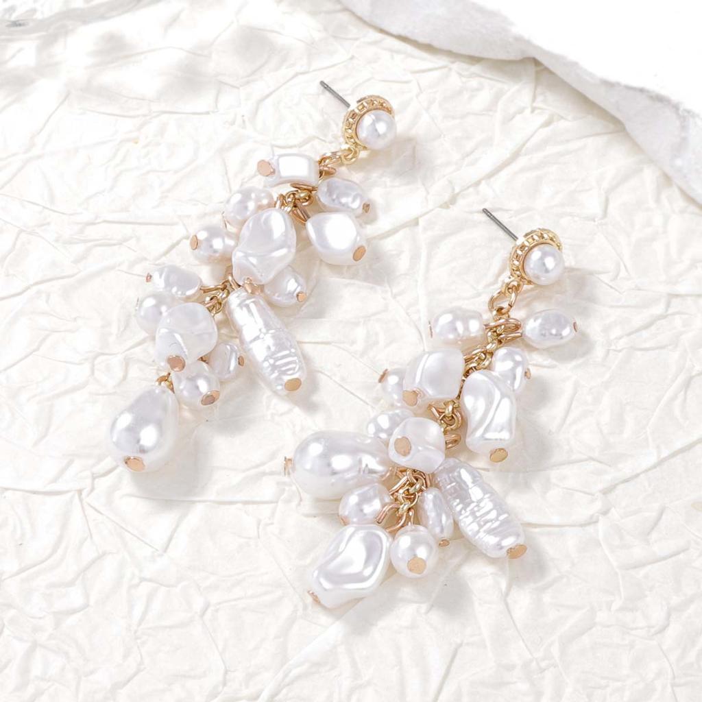 ZA Cross-border Spring 2 Sets Elegant Fashion Special-shaped Imitation Pearl Necklace Temperament Stacked Baroque Women