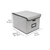Collapsible Storage Container with Lids for Bathroom And Home Organization of Towels Clothes Books