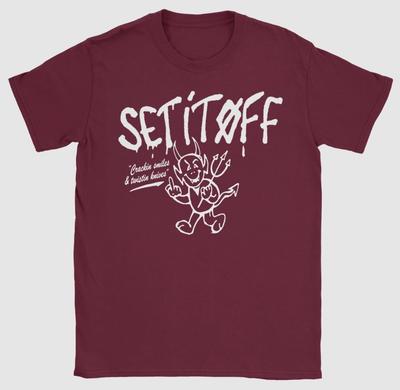 Set It Off Devil Maroon Tee Size S-5XL Reprint Unisex T-Shirt