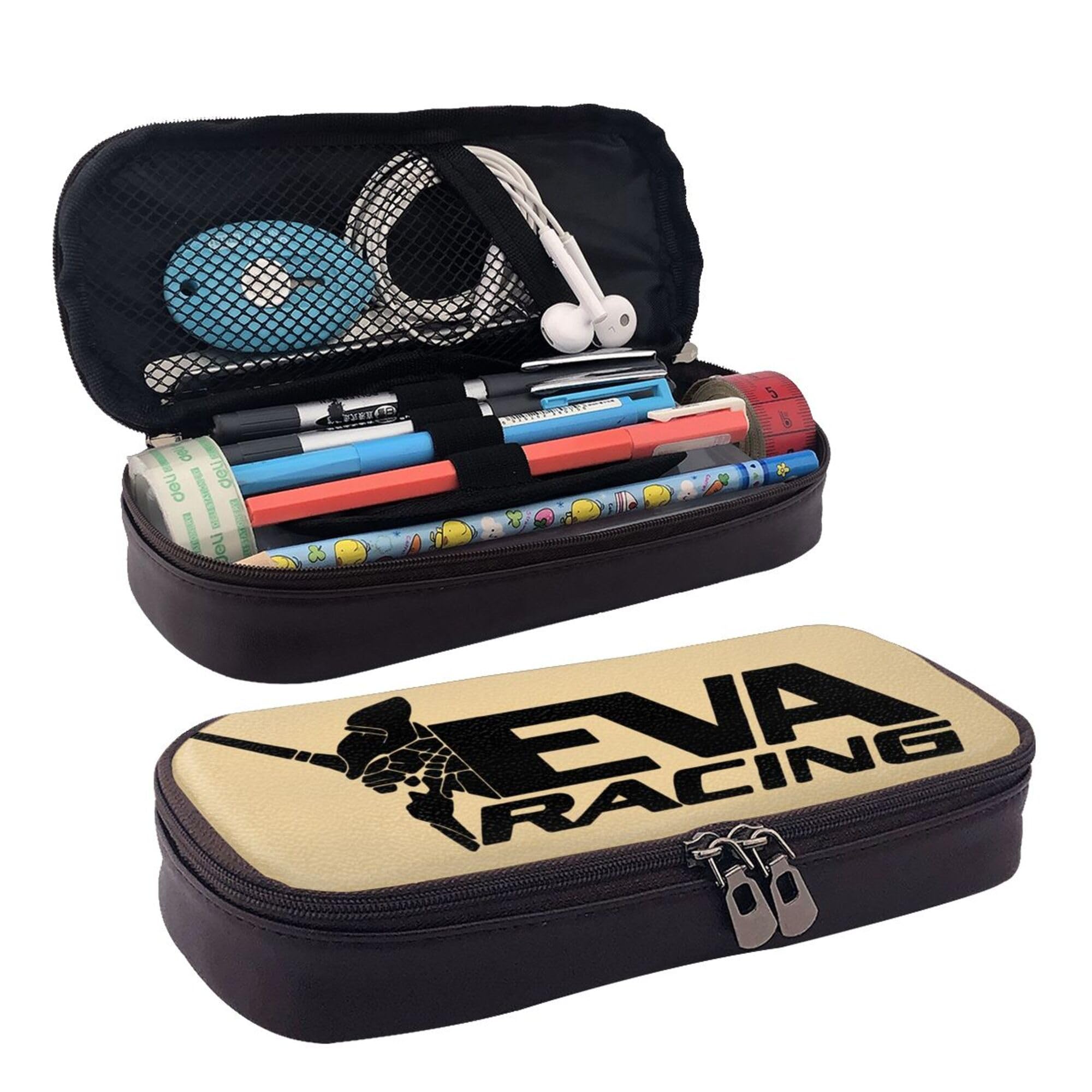 

Lonsan PU Stationery Large Lightweight Simple and Stylish Design for Students and School and Office Genesis Case, Capacity, Design, Gusseted,