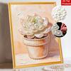 Succulent Pearl Painting Handmade DIY 5D Creative Ornaments Living Room Home Decoration Painting