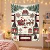 Christmas Printed Tapestry Wall Hanging For Bedroom Living Room Wall Decor Holiday Gift