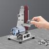 Mini Motor Sanding Machine Electric Abrasive Belt Machine with Power Supply DIY Polishing Machine Grinding Machine Fixed Angle