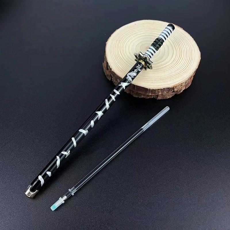 Figurina Modelo de Bolígrafo Firma de 7.8 pulgadas 20 cm Aleación Tamaño Real Bolígrafo de Bola Anime Figura Japonesa Accesorios Suministros de Oficina Regalos