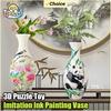 Non-Toxic Puzzle Flower Vase Panda 3D Porcelain Design Made Plastic Home Decoration And Flower Arrangement Housewarming Kids Toys Gifts