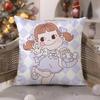Peko Lollipop Happy Girl Cute Pattern Pillow Case Comfort Sofa Bed Silky Elegant Invisible Zipper Decorative Cushion Cover