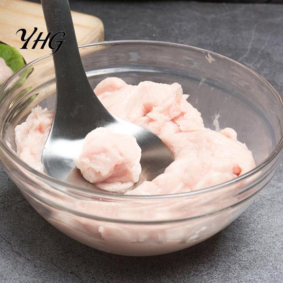 Küchenwerkzeuge zum Kochen Fleischbällchenlöffel-Herstellerwerkzeug, Edelstahl Antihaft-Schöpfer, Langes Holzgriff-Formwerkzeug Ausrüstung Fleischbällchen