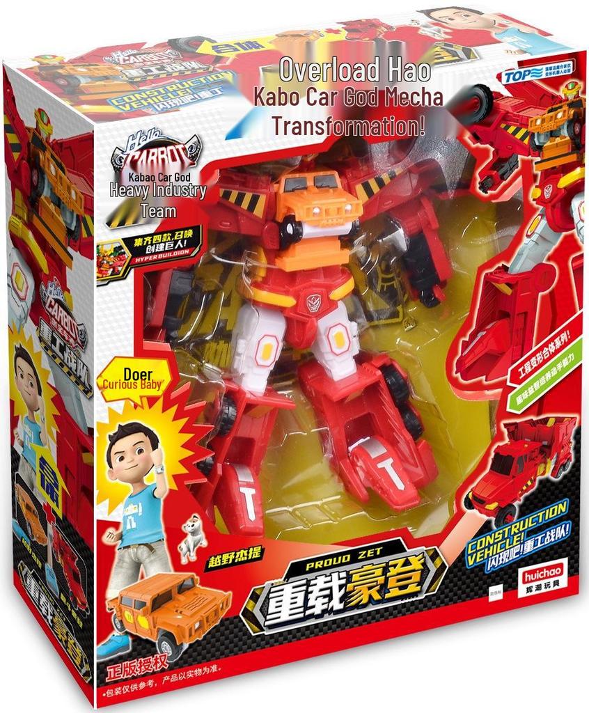 Hui Chao Transforming Police Rescue Car Robot Toy - 4-in-1 Giant