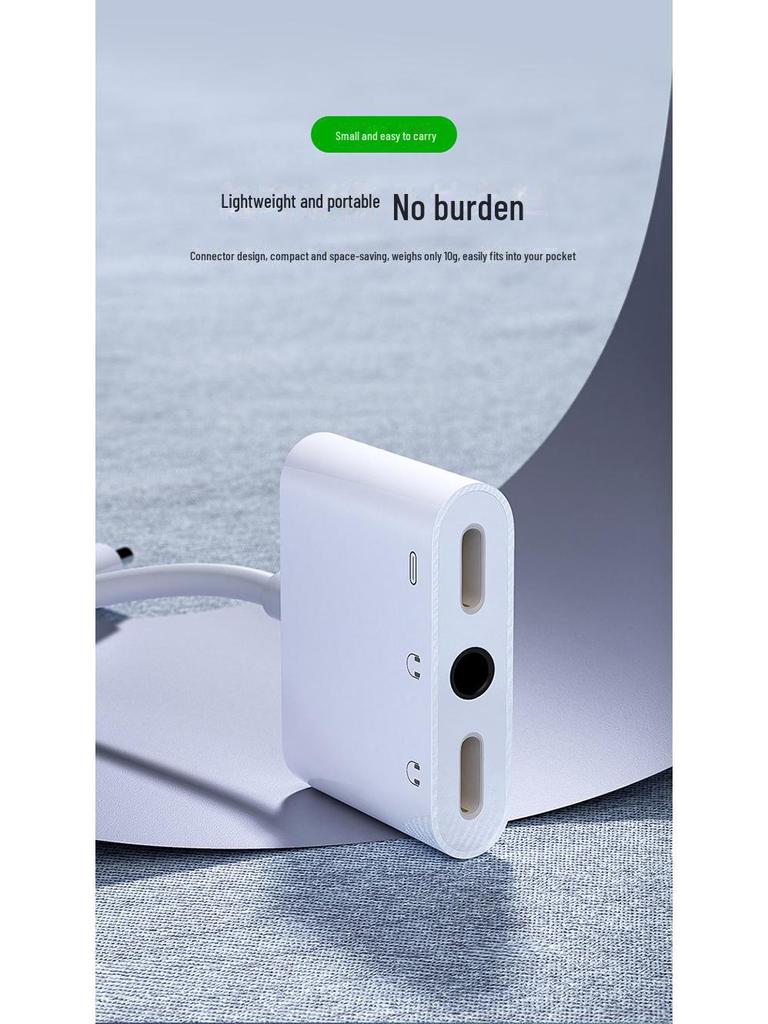 Biaz P26 3-in-1 Kopfhöreradapter: PD-Schnellladung, 3,5-mm-Audiokonverter zum Musikhören.