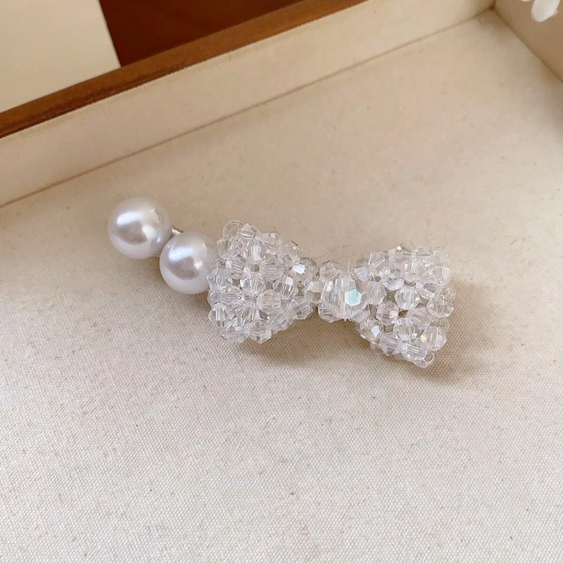 

Elegant Glass Side Bangs Duckbill Hair Clip - Luxury & Trendy Versatile Accessory for Women