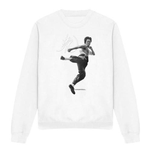 Bruce Lee Unisex Adult Flying Kick Sweatshirt