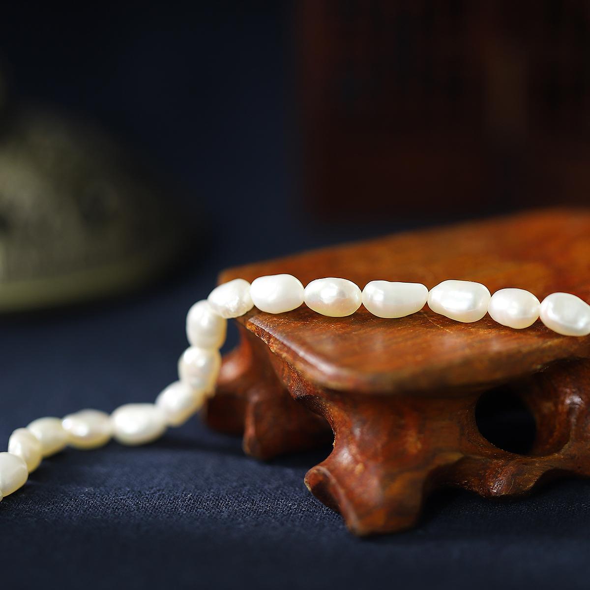 

Натуральный пресноводный жемчуг бусины для DIY ожерелья браслета серег изготовления ювелирных изделий 6-7mm 10pcs белый