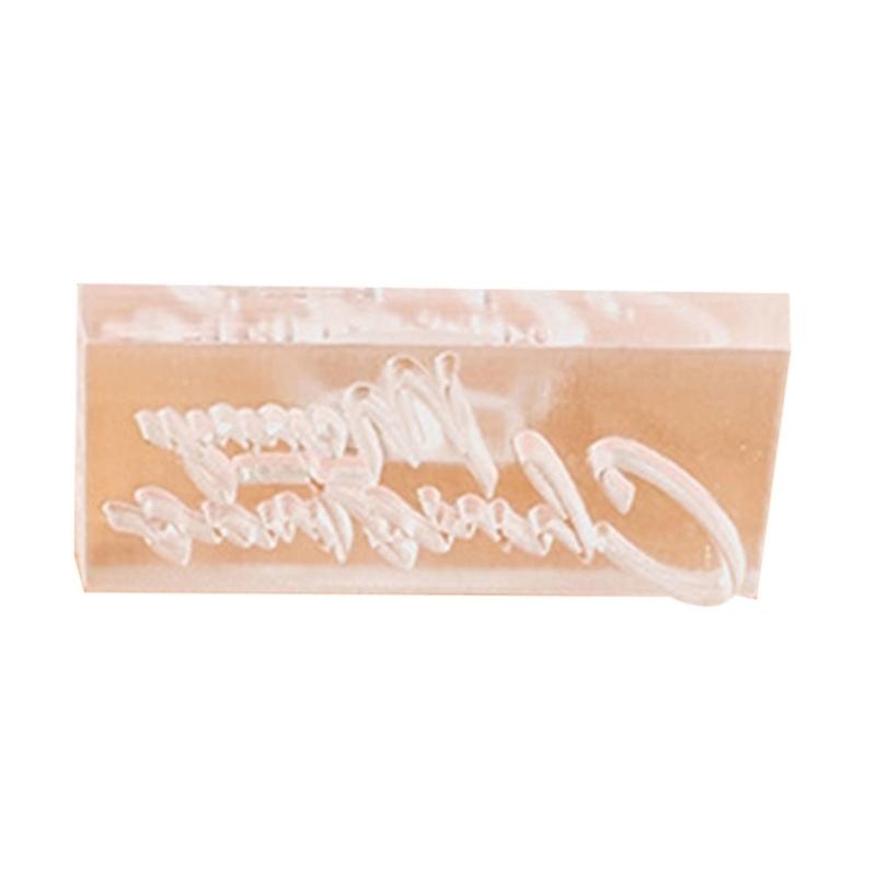 Christmas Cookie Molds English Blessing Pattern Fondant Moulds Acrylic Texture Dropshipping