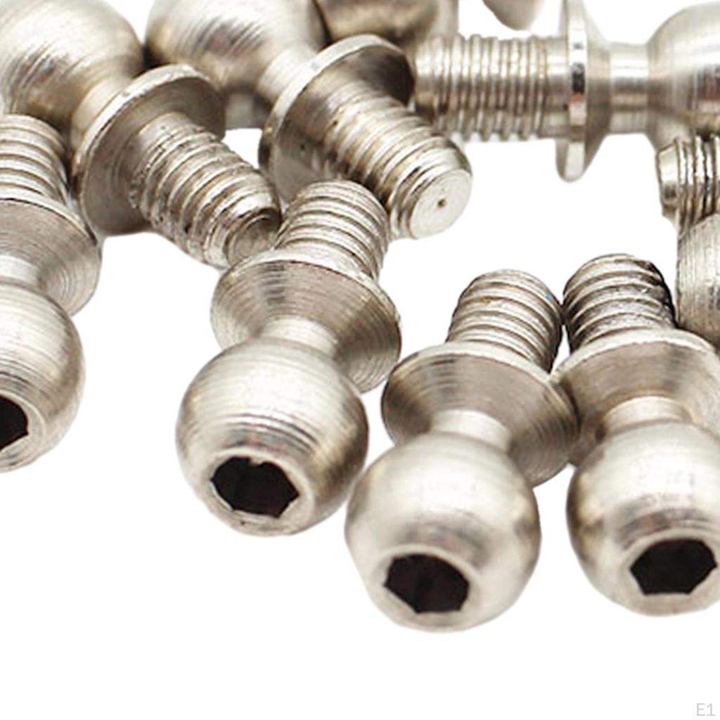 10Pcs Metal Ball Head Screws Fixing Durable Replacement Fasteners Spherical Bolts for 124017 124018