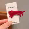 Spring Acetic Acid Cute Cat Hair Clip for Women - Stylish Side Clip & Flyaway Accessory