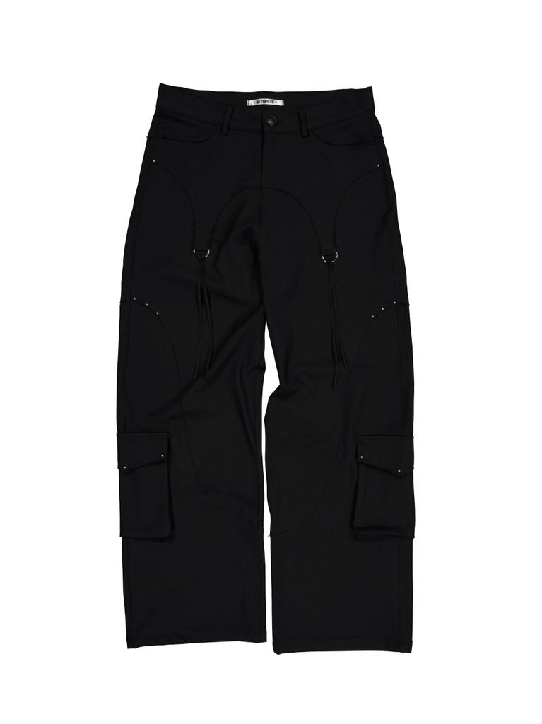 SETUP-EXE Western Studded Slacks / Black