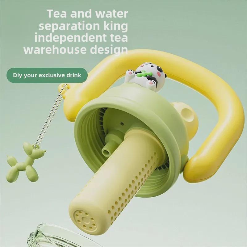 Kızlar için Yüksek Kapasiteli Çift Ağızlı Sevimli Pipetli Kettle