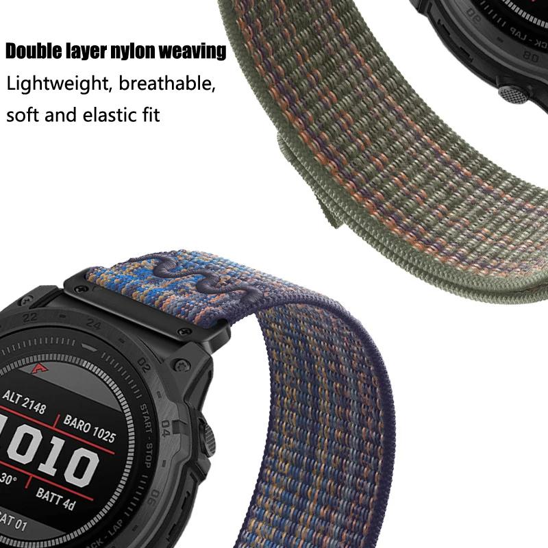 For 22 26mm QuickFit Strap for Garmin Tactix 7 Pro Enduro Fenix 7X 7 Pro 6X 6 Pro 5 5X Plus Epix Gen 2 935 Bracelet Nylon Watchband